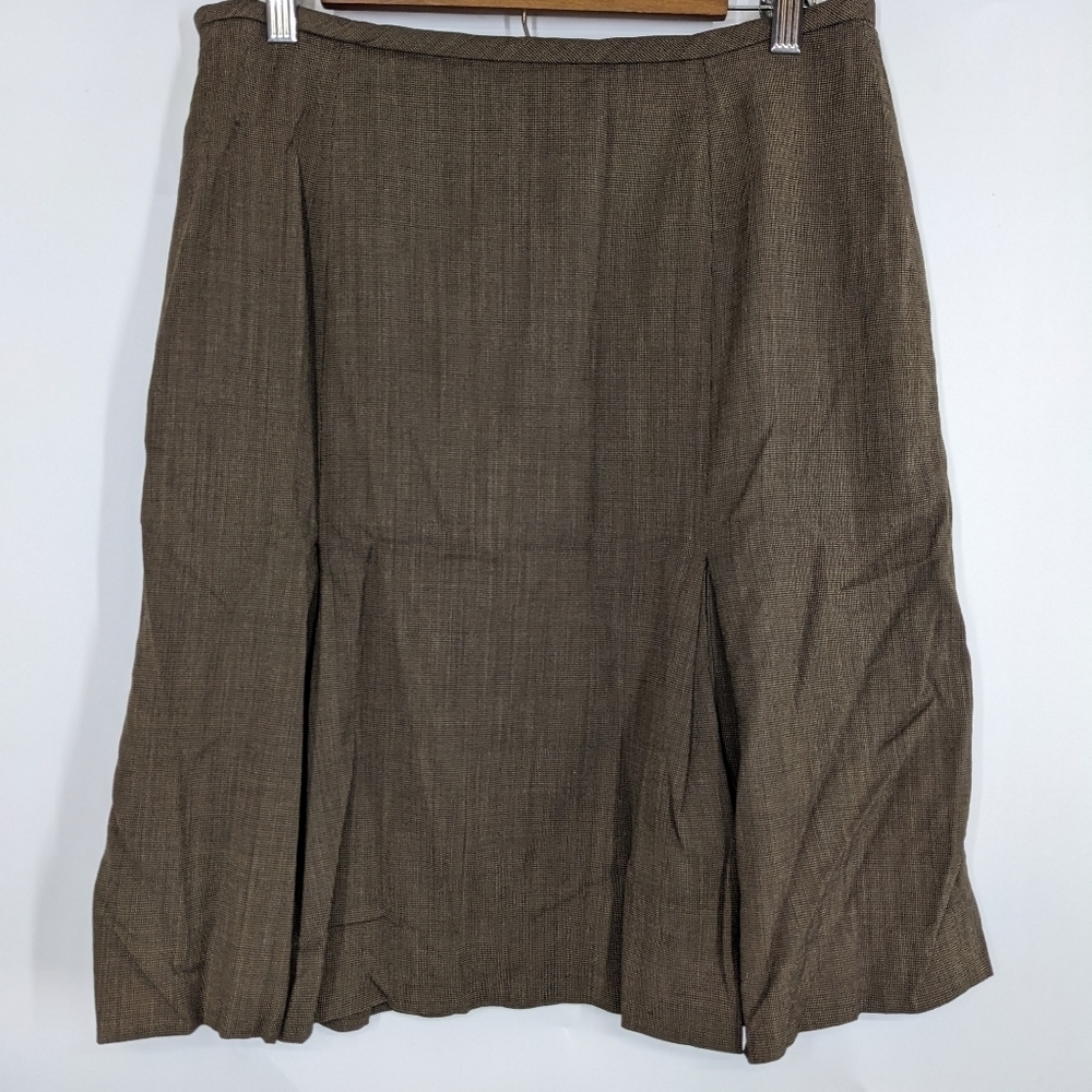 ANNE KLEIN Pleated Aline Skirt - Picture 4 of 6